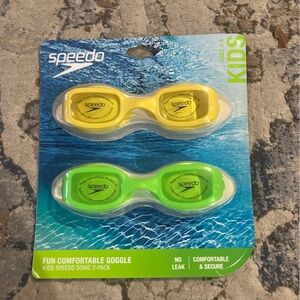 Speedo Kids' 2pk Sonic Swim Goggles - Yellow/Green